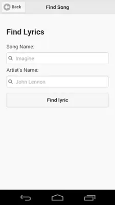 Find Song Lyrics android App screenshot 3